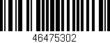 Código de barras (EAN, GTIN, SKU, ISBN): '46475302'
