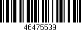 Código de barras (EAN, GTIN, SKU, ISBN): '46475539'