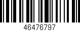 Código de barras (EAN, GTIN, SKU, ISBN): '46476797'