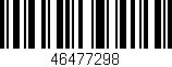 Código de barras (EAN, GTIN, SKU, ISBN): '46477298'