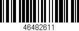 Código de barras (EAN, GTIN, SKU, ISBN): '46482611'