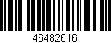 Código de barras (EAN, GTIN, SKU, ISBN): '46482616'