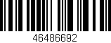Código de barras (EAN, GTIN, SKU, ISBN): '46486692'