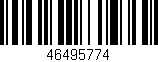 Código de barras (EAN, GTIN, SKU, ISBN): '46495774'