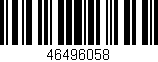 Código de barras (EAN, GTIN, SKU, ISBN): '46496058'