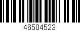 Código de barras (EAN, GTIN, SKU, ISBN): '46504523'