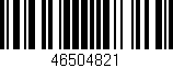 Código de barras (EAN, GTIN, SKU, ISBN): '46504821'