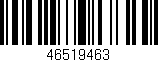 Código de barras (EAN, GTIN, SKU, ISBN): '46519463'
