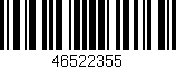 Código de barras (EAN, GTIN, SKU, ISBN): '46522355'
