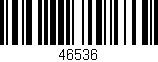 Código de barras (EAN, GTIN, SKU, ISBN): '46536'