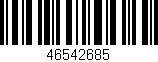 Código de barras (EAN, GTIN, SKU, ISBN): '46542685'