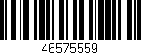 Código de barras (EAN, GTIN, SKU, ISBN): '46575559'