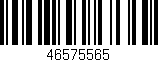 Código de barras (EAN, GTIN, SKU, ISBN): '46575565'