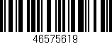 Código de barras (EAN, GTIN, SKU, ISBN): '46575619'