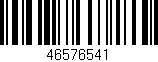 Código de barras (EAN, GTIN, SKU, ISBN): '46576541'