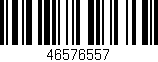 Código de barras (EAN, GTIN, SKU, ISBN): '46576557'