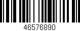 Código de barras (EAN, GTIN, SKU, ISBN): '46576890'