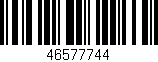 Código de barras (EAN, GTIN, SKU, ISBN): '46577744'