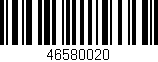 Código de barras (EAN, GTIN, SKU, ISBN): '46580020'