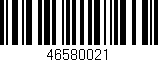 Código de barras (EAN, GTIN, SKU, ISBN): '46580021'