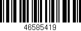 Código de barras (EAN, GTIN, SKU, ISBN): '46585419'