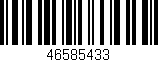 Código de barras (EAN, GTIN, SKU, ISBN): '46585433'