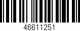 Código de barras (EAN, GTIN, SKU, ISBN): '46611251'
