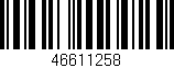 Código de barras (EAN, GTIN, SKU, ISBN): '46611258'