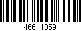 Código de barras (EAN, GTIN, SKU, ISBN): '46611359'