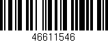 Código de barras (EAN, GTIN, SKU, ISBN): '46611546'