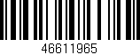 Código de barras (EAN, GTIN, SKU, ISBN): '46611965'