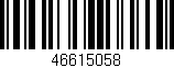 Código de barras (EAN, GTIN, SKU, ISBN): '46615058'