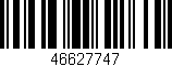 Código de barras (EAN, GTIN, SKU, ISBN): '46627747'