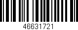 Código de barras (EAN, GTIN, SKU, ISBN): '46631721'