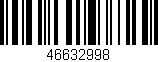 Código de barras (EAN, GTIN, SKU, ISBN): '46632998'