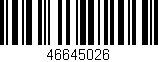 Código de barras (EAN, GTIN, SKU, ISBN): '46645026'