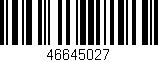 Código de barras (EAN, GTIN, SKU, ISBN): '46645027'