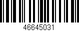 Código de barras (EAN, GTIN, SKU, ISBN): '46645031'