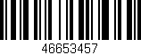 Código de barras (EAN, GTIN, SKU, ISBN): '46653457'