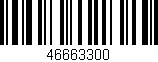 Código de barras (EAN, GTIN, SKU, ISBN): '46663300'