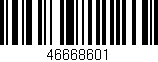 Código de barras (EAN, GTIN, SKU, ISBN): '46668601'