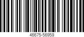 Código de barras (EAN, GTIN, SKU, ISBN): '46675-56959'