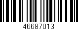 Código de barras (EAN, GTIN, SKU, ISBN): '46687013'