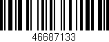 Código de barras (EAN, GTIN, SKU, ISBN): '46687133'