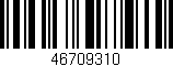 Código de barras (EAN, GTIN, SKU, ISBN): '46709310'