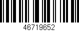 Código de barras (EAN, GTIN, SKU, ISBN): '46719652'