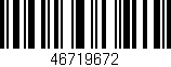 Código de barras (EAN, GTIN, SKU, ISBN): '46719672'