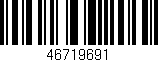 Código de barras (EAN, GTIN, SKU, ISBN): '46719691'