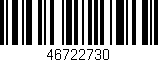 Código de barras (EAN, GTIN, SKU, ISBN): '46722730'