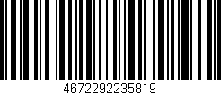 Código de barras (EAN, GTIN, SKU, ISBN): '4672292235819'